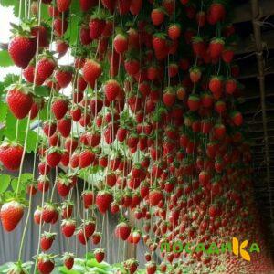 Клубника ампельная Анастасия купить по цене от 370р. в интернет-магазине «Посадика» с доставкой почтой в в Орёле и по всей России – [изображение №1].